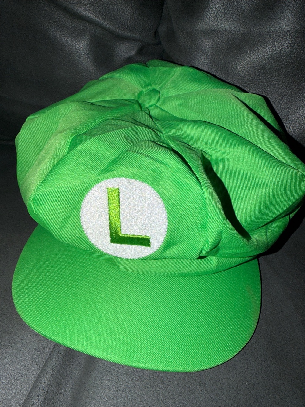Green Luigi-Style Icon Cap super Mario bros adult cosplay
